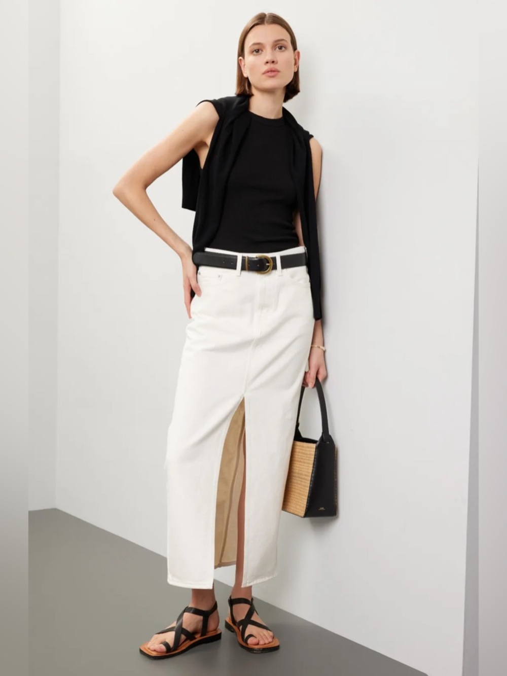 Levi’s White Denim Skirt